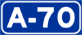 Autovía A-70 shield