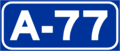 Autovía A-77 shield