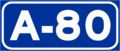 Autovía A-80 shield