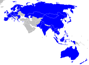 Members of the ASEM in blue