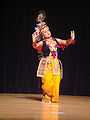 A Manipuri Dancer in traditional Krishna attire.jpg