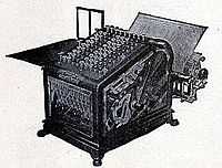 Adding machine, 1909