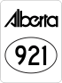 Alberta Highway 921 shield