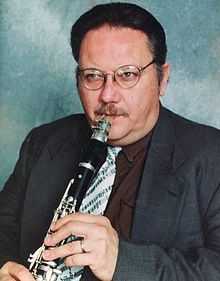 Allan Vache playing the clarinet