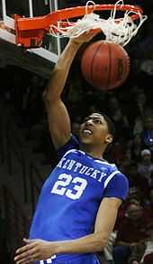 Anthony Davis dunks for Kentucky