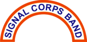 U.S. Army Signal Corps Band Tab