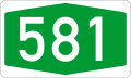 A581 motorway shield