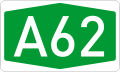 A62 motorway shield