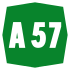 A57 Motorway shield}}