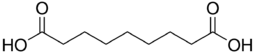 Skeletal formula of azelaic acid