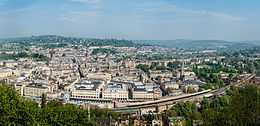 Bath city centre as seen from Alexandra Park