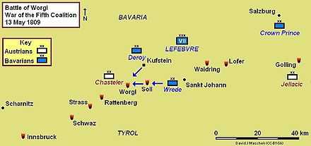 Battle of Wörgl campaign map