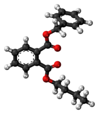 Benzyl butyl phthalate molecule