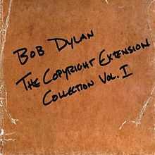 A plain brown cover with the words "BOB DYLAN / THE COPYRIGHT EXTENSION / COLLECTION VOL. 1" written in black handwriting