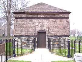 A picture of the Fort Pitt blockhouse built in 1764 and the oldest extant structure in Pittsburgh