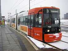 A GT8N tram in Bremen.