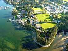 Aerial view of campus