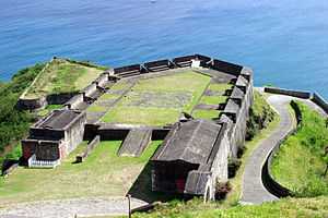 Fortifications near the sea.