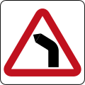 Brunei road sign - Bend To Left.svg