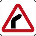 Brunei road sign - Bend To Right.svg