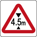 Brunei road sign - Height Restriction Ahead.svg