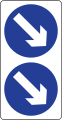 Brunei road sign - Keep Right (2).svg