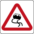 Brunei road sign - Slippery Road.svg