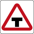 Brunei road sign - T Junction.svg