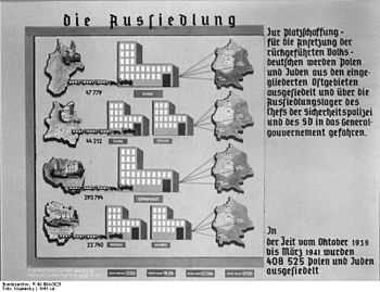 German-language poster illustrating wartime production