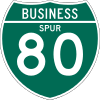 Business Spur Interstate 80 shield marker