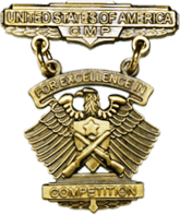 Civilian Marksmanship Program's (CMP) Civilian Excellence-in-Competition (EIC) Rifle Badge (bronze)