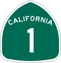 California State Route 1 route marker