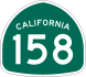 State Route 158 marker