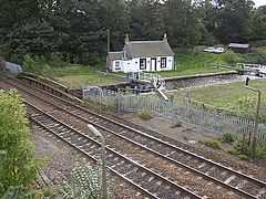 Camelon swing bridge over the Forth & Clyde Canal at Camelon lock.