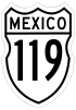 Federal Highway 119 shield