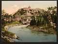 Castle and river, Lourdes, Pyrenees, France-LCCN2001698645.jpg