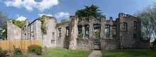 A contemporary photograph showing the ruins of the 16th-century Cavendish House