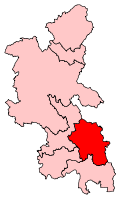 A medium constituency in the southest of the county.