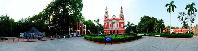 Panorama showing Sacred Heart Cathedral.