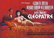 A screencap of the title card from the trailer of Cleopatra.