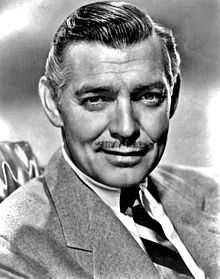 Black and white promo photo of Clark Gable.