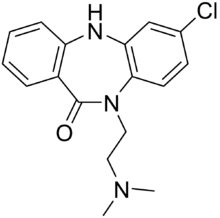 Skeletal formula of clobenzepam