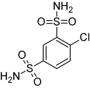 Skeletal formula of clofenamide