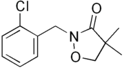 Skeletal formula of clomazone