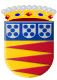 Similar to flag with crown on top and items placed differently.