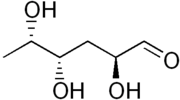 Skeletal formula of colitose