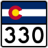 State Highway 330 marker