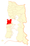 Map of Ancud commune in Los Lagos Region