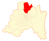 Map of Colina commne in Santiago Metropolitan Region