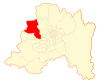 Location of the Curacaví commune in the Santiago Metropolitan Region